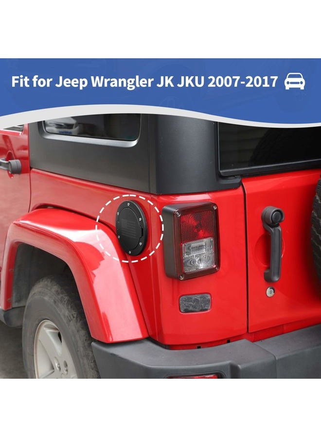 RT-TCZ Fuel Filler Door Cover Gas Tank Cap Exterior Accessories for Jeep JK Wrangler & Unlimited 2007-2017 (US Flag) - Image 4
