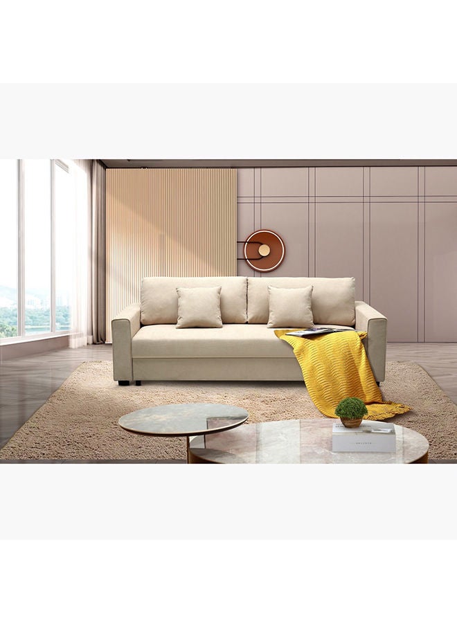 Home Box Cyrus Pull-Out Sofa Bed With Storage And 2 Cushions 223x42x84cm  - Image 5
