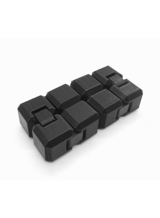 CERO ® 3D Printed Infinity Cube for Kids, 2 to 12 Year Old Boy | Girls (Black PLA Plastic) - Image 2