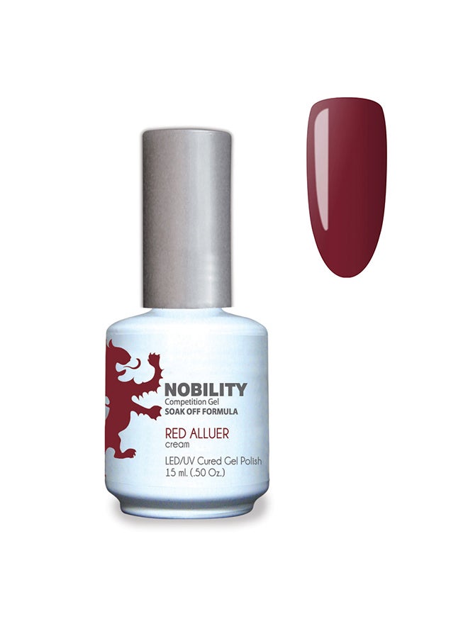 Lechat Gel Nail Polish 15 ml, Long Lasting, Chip Resistant, Requires Drying Under UV Led Lamp Red Alluer Nbgp03 