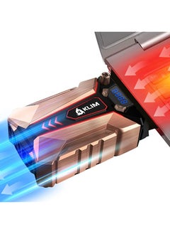 Cool Metal Laptop Cooler Fan New Version 2024 The Most Powerful Gaming External Air Vacuum Computer Usb For Immediate Cooling Slim Portable Quiet