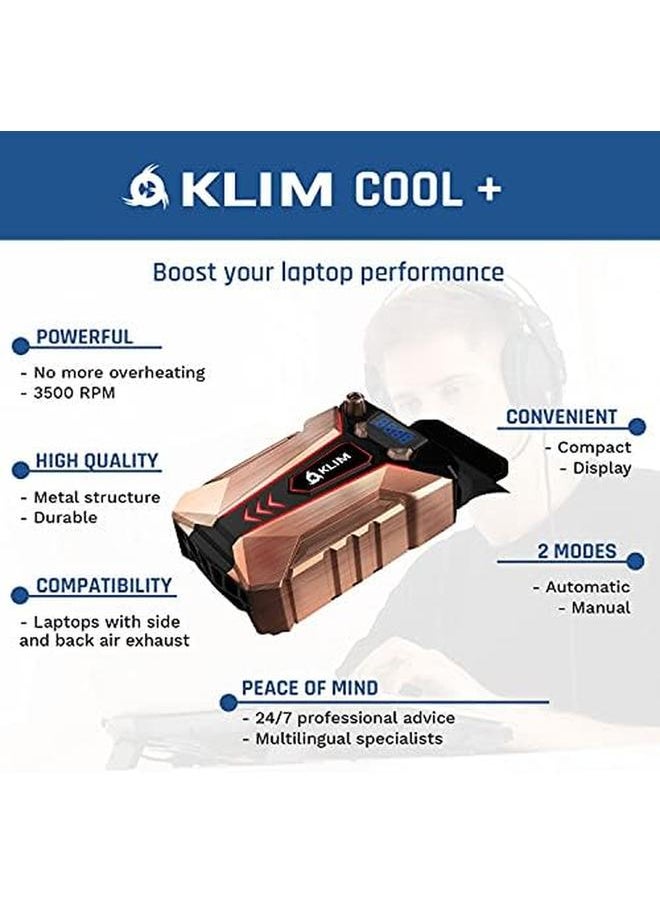 erorex - Cool Metal Laptop Cooler Fan New Version 2024 The Most Powerful Gaming External Air Vacuum Computer Usb For Immediate Cooling Slim Portable Quiet - Image 1