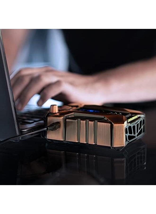 erorex - Cool Metal Laptop Cooler Fan New Version 2024 The Most Powerful Gaming External Air Vacuum Computer Usb For Immediate Cooling Slim Portable Quiet - Image 1