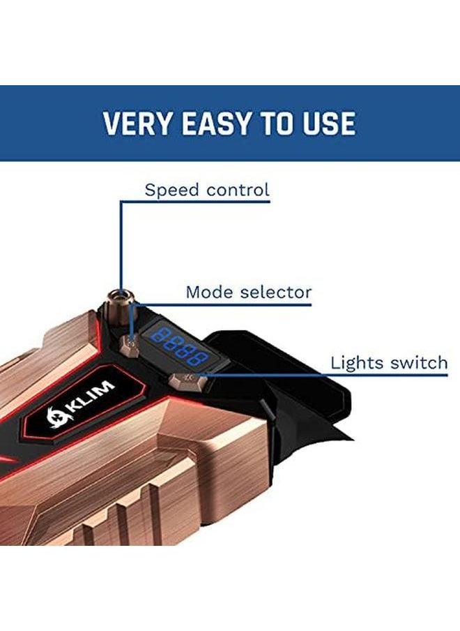 erorex - Cool Metal Laptop Cooler Fan New Version 2024 The Most Powerful Gaming External Air Vacuum Computer Usb For Immediate Cooling Slim Portable Quiet - Image 1