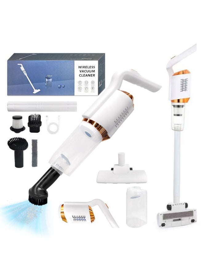 MHR Wireless Mini Vacuum Cleaner, Portable Rechargeable Handheld Vacuum for Home, Car & Office Cleaning, Strong Suction & Lightweight Design - Image 1