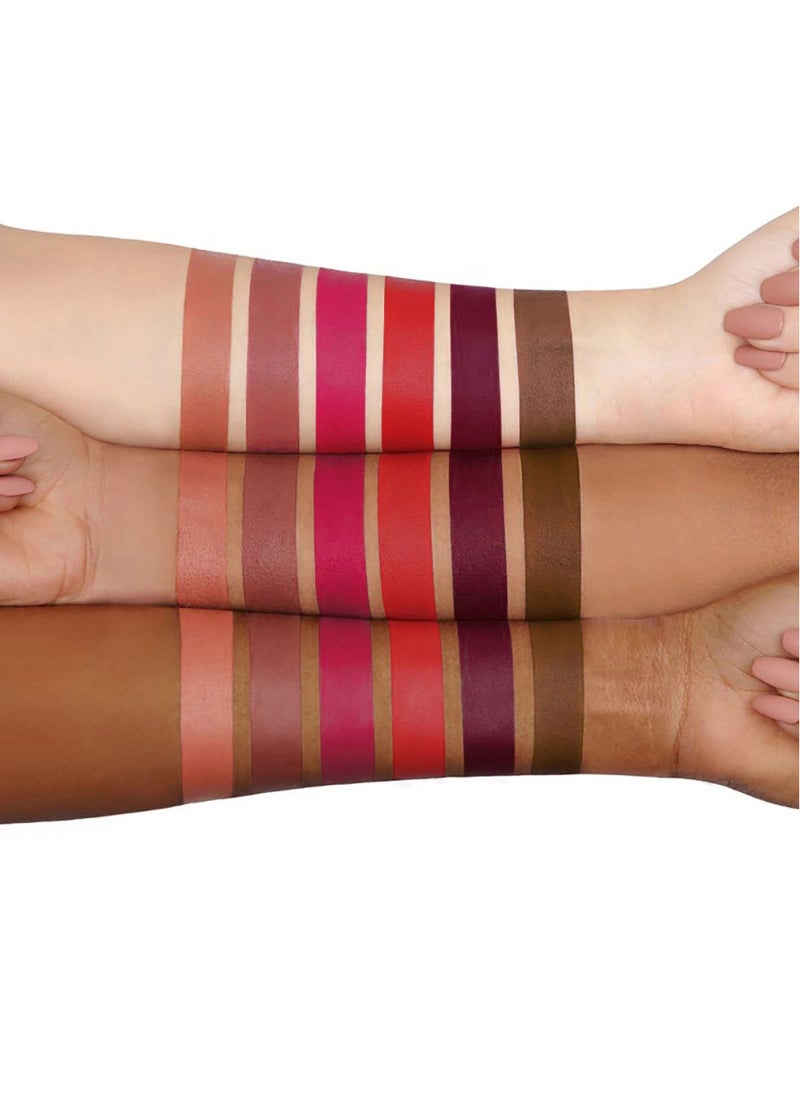 Handaiyan Lipstick Set Matte Liquid 6 Colors Long Lasting Waterproof for Women Highly Pigment Velvety Nude Super Stay Soft Hydrating & Lightweight Professional Moisturizing Makeup Lips Gift  - Image 4