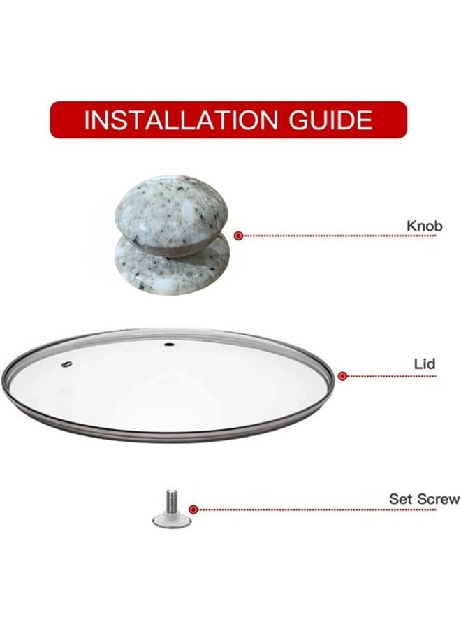 مقبض غطاء إناء عالمي بديل ومقاوم للحرارة (قطعة واحدة، قطر 6 سم) - يد غطاء متوافقة مع أغطية الأواني الزجاجية، الفولاذ، والطاجن، ومناسبة لأواني الطبخ البطيء (Crockpot) | مقبض مريح سهل الإمساك لقطع غيار المطبخ والأدوات الأساسية. - Image 4