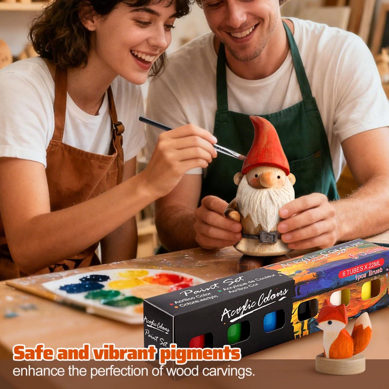 Etvron Wood Carving Kit for Beginners - Whittling Kit with Wood Blocks and Paint Set - Carving Tools for Beginners - Hobbies for Women and Men - Arts and Crafts for Adults & Kids - Gift for Girls and Boys - Image 3