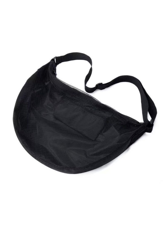 Basketball Mesh Bag 50x33cm Single Shoulder Crossbody Sports Ball Carrier with Adjustable Strap for Gym Training Outdoor Practice - Image 2