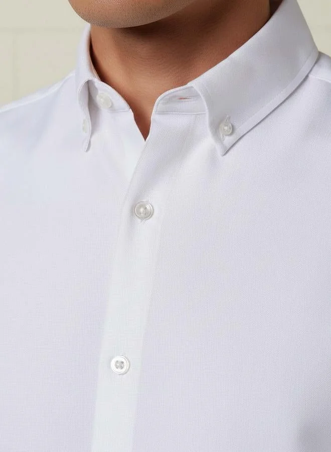 Splash FAV  Men Regular Fit Button-Down Collar Long Sleeve Shirt for Men | Best Price UAE