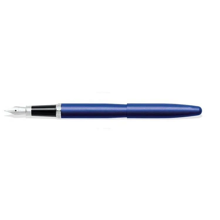SHEAFFER قلم حبر سائل شيفر VFM باللون الأزرق النيون مع تريم كروم ولقمة متوسطة - Image 3