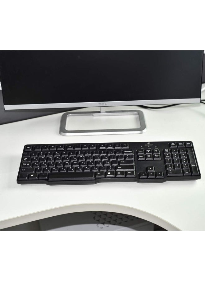 CaseBuy - 2Pieces Pack French Keyboard Stickers Matte Vinyl Keyboard Sticker With White Letters Non-Transparent For Pieces Computer Laptop Notebook Desktop Keyboards French - Image 1
