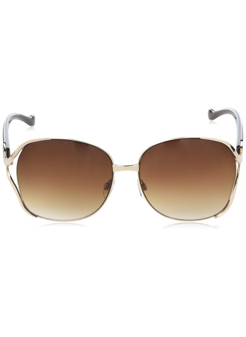 Jessica Simpson Jessica Simpson Women's J5254 Oversized Metal Square Sunglasses with UV400 Protection - Glamorous Lightweight Sunglasses for Women, 64mm  - Image 2