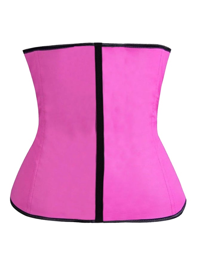 Hook Closure Corset Pink/Black - Image 2