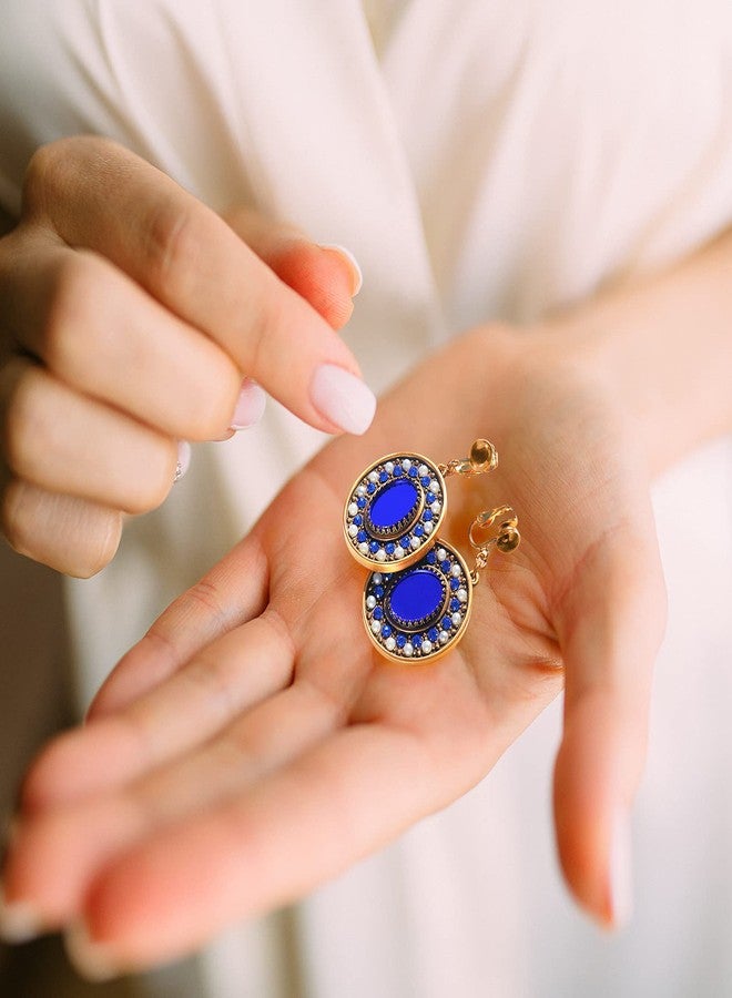 Kenning 42 Pieces Clip-On Earring Converter with Easy Open Loop Brass Clip-On Earring Converter for None Pierced Component DIY Turn Any Studs 7 Colors - Image 5