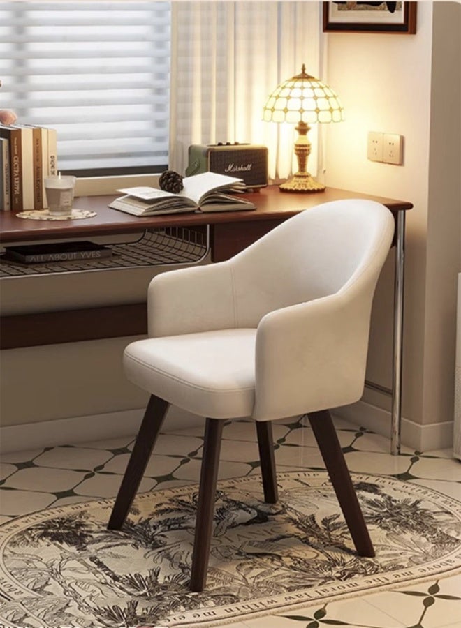 Kutis كرسي مكياج كوتيس 360° دوار كرسي صوفا لغرفة النوم وغرفة المعيشة بوليستر خشب 49 × 46 × 80 سم. - Image 4