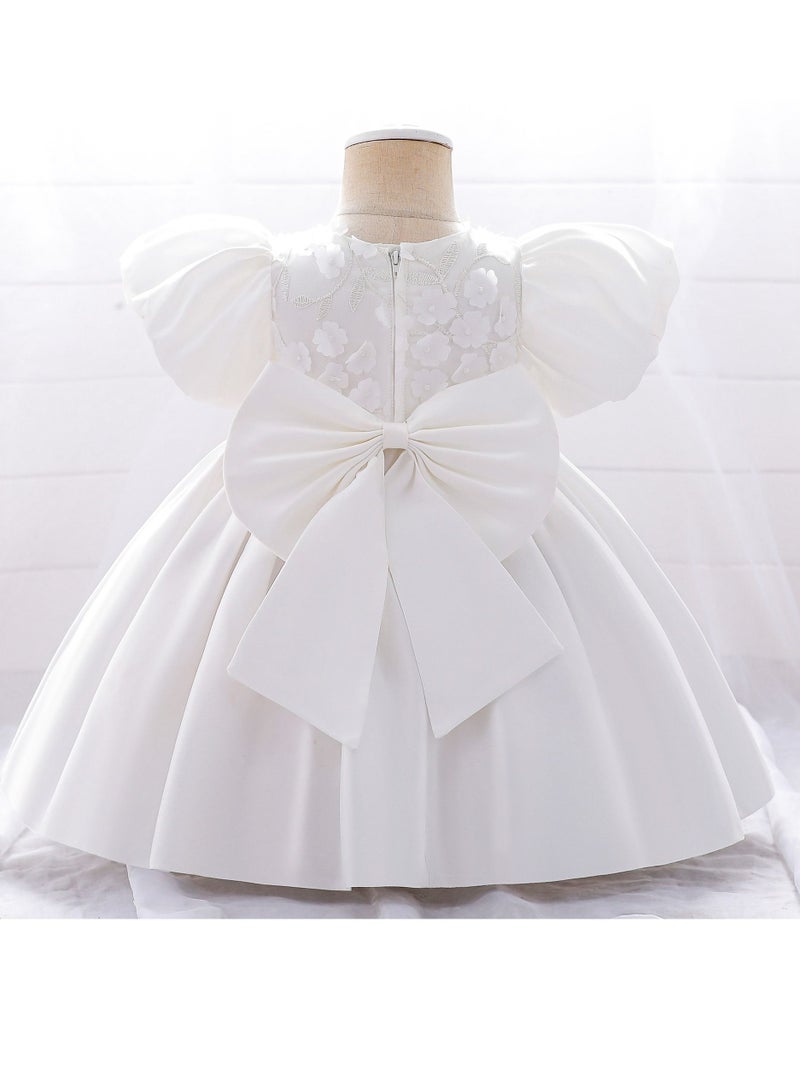 Fashion Cute Girls Dresses White  - Image 2