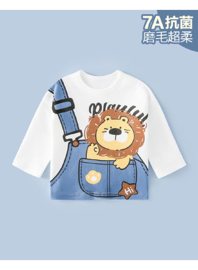 Doxiluka newborn Baby Clothes - Spring/autumn Long-sleeve Cotton T-shirts For Toddlers & Kids, Cartoon Printed Innerwear - Image 1