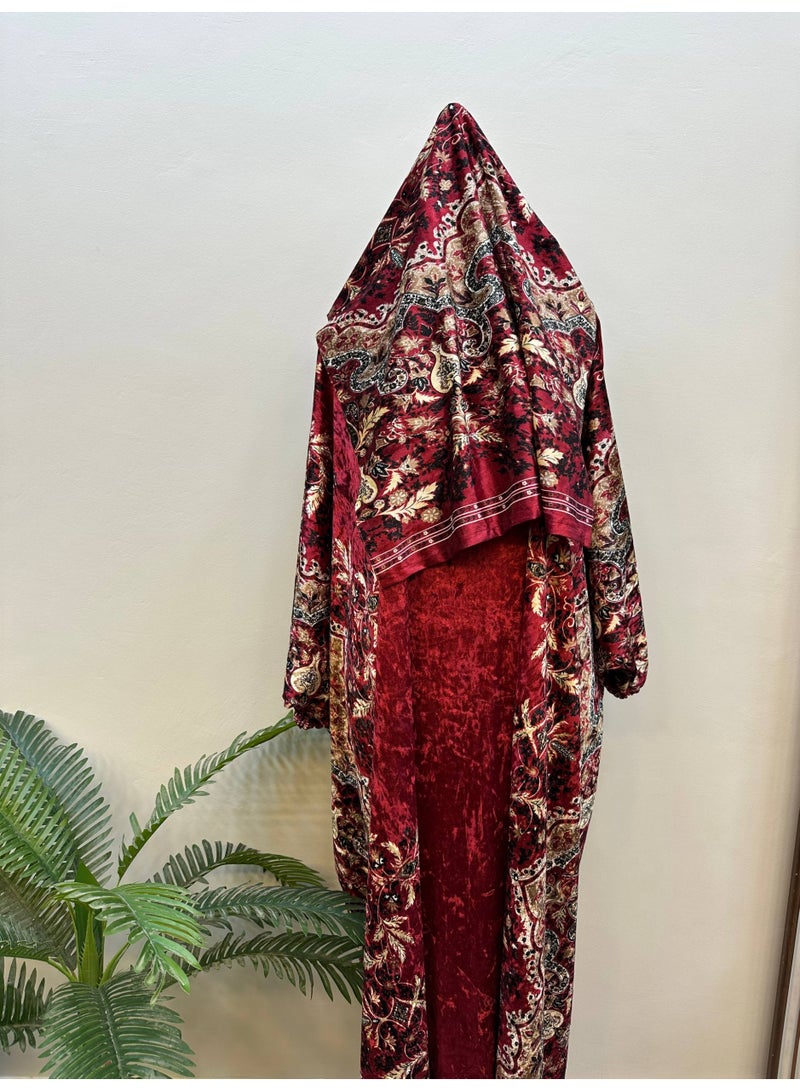 اسدال صلاة واستقبال وخروج حريمي خامة قطيفة چنچاه تقيلة - Image 2