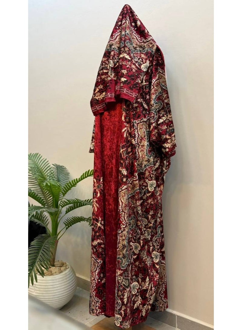 اسدال صلاة واستقبال وخروج حريمي خامة قطيفة چنچاه تقيلة - Image 3