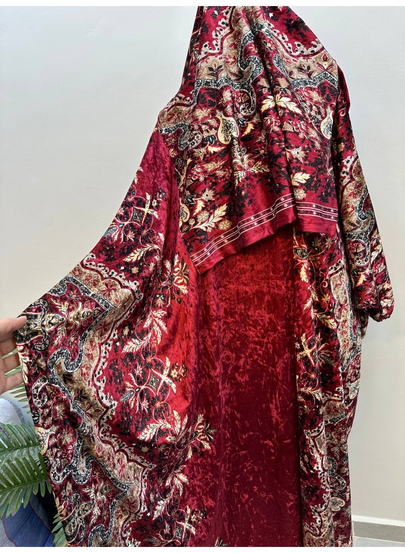 اسدال صلاة واستقبال وخروج حريمي خامة قطيفة چنچاه تقيلة - Image 4