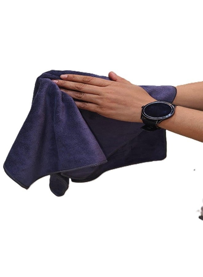 ZEDFIBER Small face Towel for Gym Men and Women 40x60 cm Microfiber supur Soft Premium Towel (Grey) - Image 2