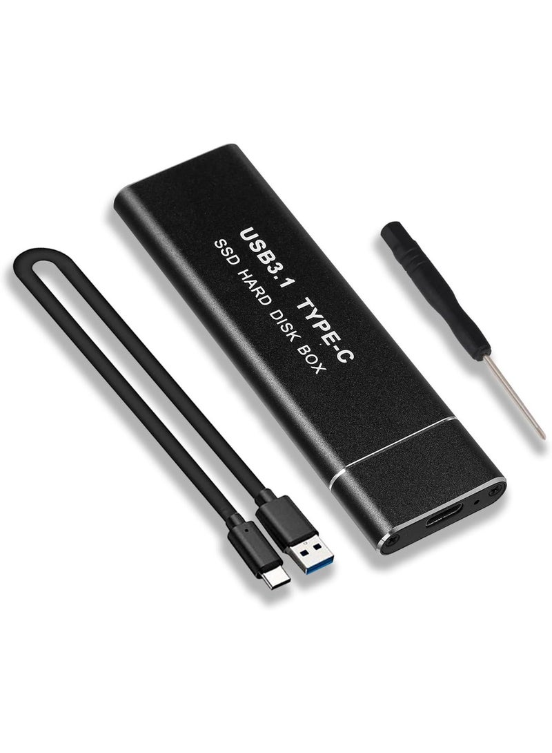 Enclosure USB 3.1 SSD Case 10 Gbps Gen 2 to PCI-e, Supports NVMe & SATA, UASP & TRIM, Tool-Free Aluminum Housing, Compatible with NVMe PCIe M-Key/M+B Key 2230/2242/2260/2280, Includes USB AC Cable (Not NFGG) - Image 1