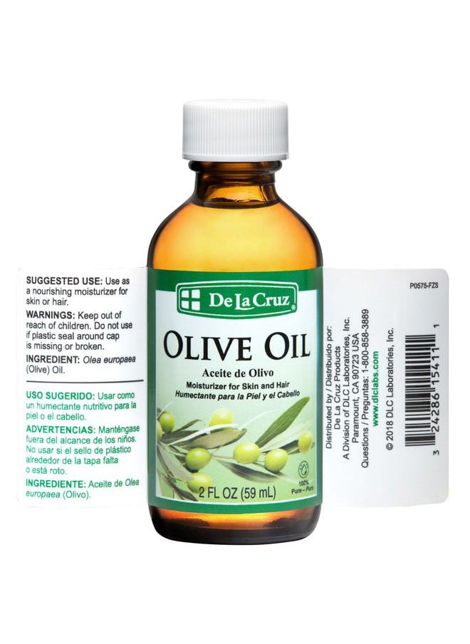 De La Cruz Pure Olive Oil - Natural Expeller Pressed Olive Oil for Hair and Skin - Lightweight Body Oil for Dry Skin 2 Fl Oz (6 Bottles)  - Image 2