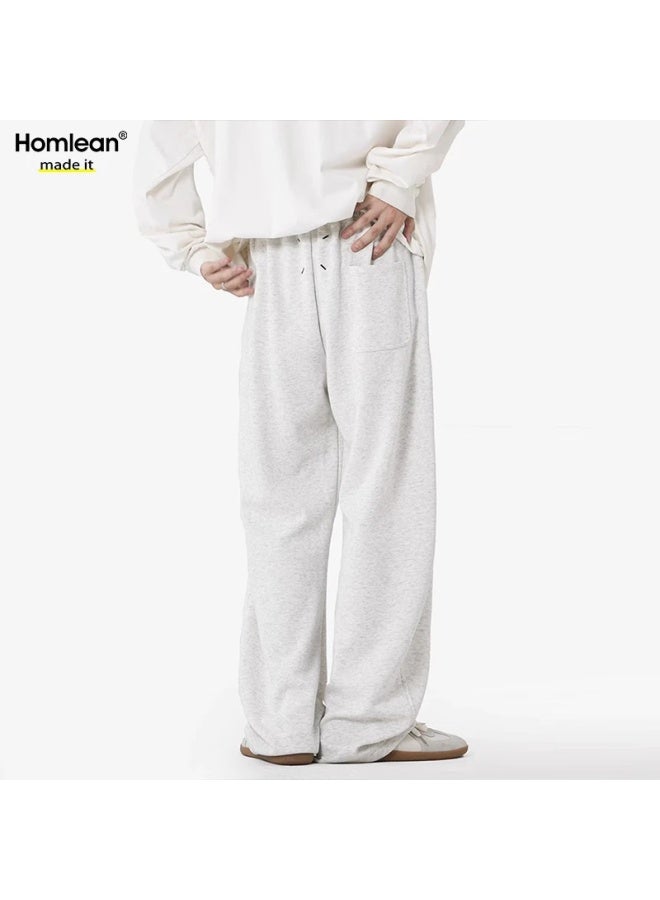 Homlean American-style Draping Casual Pants For Men, Spring And Summer Straight-leg Comfortable Loose-fit Tapered Trousers, S1x Black 3XL - Image 4