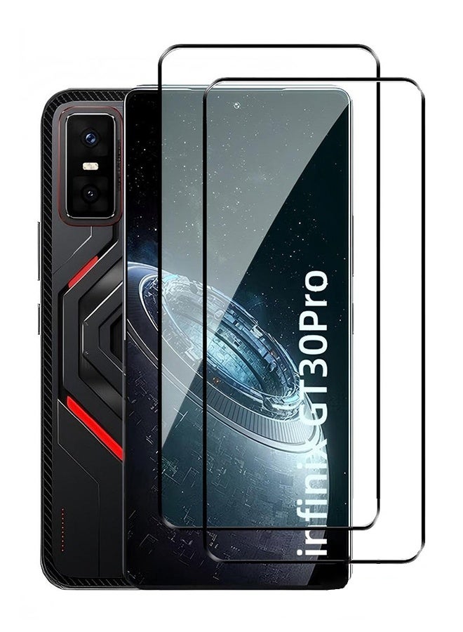 2PCS Screen Protector Tempered Glass for Infinix GT30 Pro, Scratch Resistant, Anti-Fingerprint, Bubble Free - Image 1