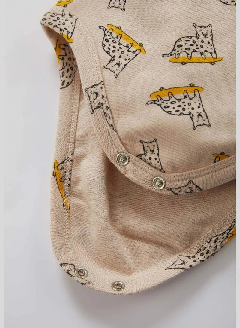 DeFacto 5 Pack BabyBoy Knitted Short Sleeve Snap Body