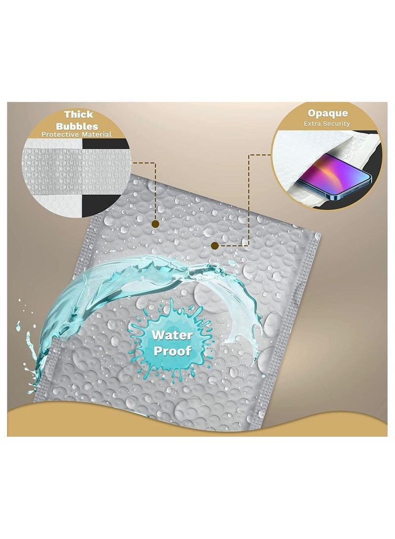 DeloPik Bubble Mailers, Poly Bubble Mailers Waterproof Padded Envelopes Self Seal Shipping Bags,with Bubble Cushioning Wrap for Shipping and Packaging (21 * 25 CM, white 50pcs)  - Image 5
