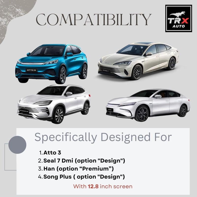 TRX AUTO Phone Holder for BYD 12.8-Inch Screen | Compatible with BYD Atto 3, Seal 7 DMi, Han, Song Plus | BYD Interior Accessories Bracket Base Holder | Car Phone Mount - Image 3