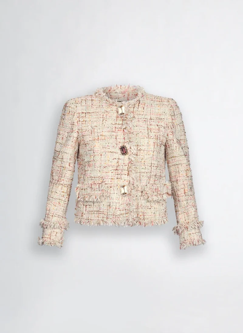 Liu Jo Multi-colored raw-cut jacket