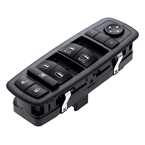 gohantee 68110871AA مفتاح التحكم الرئيسي لنوافذ الطاقة الجانبية للسائق بديل لشاحنات كرايسلر تاون آند كونتري 2012-2016 ودودج غراند كارافان 2012-2016 ومفتاح نافذة رام مع مفتاح قفل الباب - Image 1