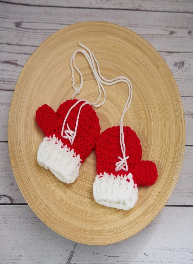 Vemonllas Newborn Photography Props Boys Girls Outfits Set, Baby Photo Props Handmade Boxing Champion Gloves Pants (Red) - Image 3