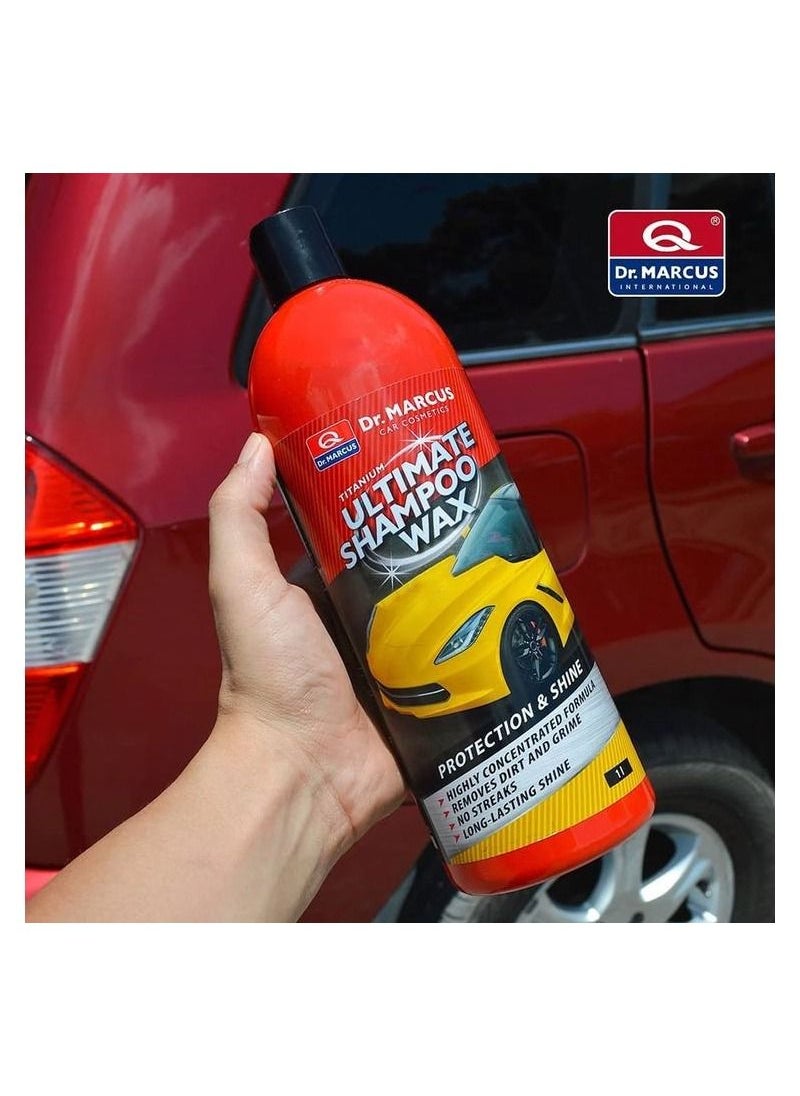 Dr.MARCUS Dr. Marcus S2ETWASH9 -Car Shampoo Wax, High-Quality Protection & Shine, Made in Poland, Titanium Ultimate Shampoo Wax 1 Litre  - Image 3