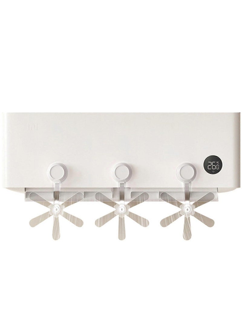 مروحة توجيه مكيف الهواء - مروحة توجيه هواء بفتحة تهوية مكيف الهواء مزودة بأكواب شفط، ملحق مكيف هواء مضاد للنفخ المباشر مناسب لغرف النوم والمعيشة والشقق - Image 2