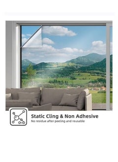 GUDOO Heat Control Sun Blocking Anti-UV Tint Privacy Mirror Reflective Window Film for Home 90x200cm  - Image 3