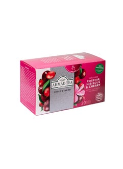 Ahmad Tea Rosehip Cherry Hibiscus Alu Tea  - Image 3
