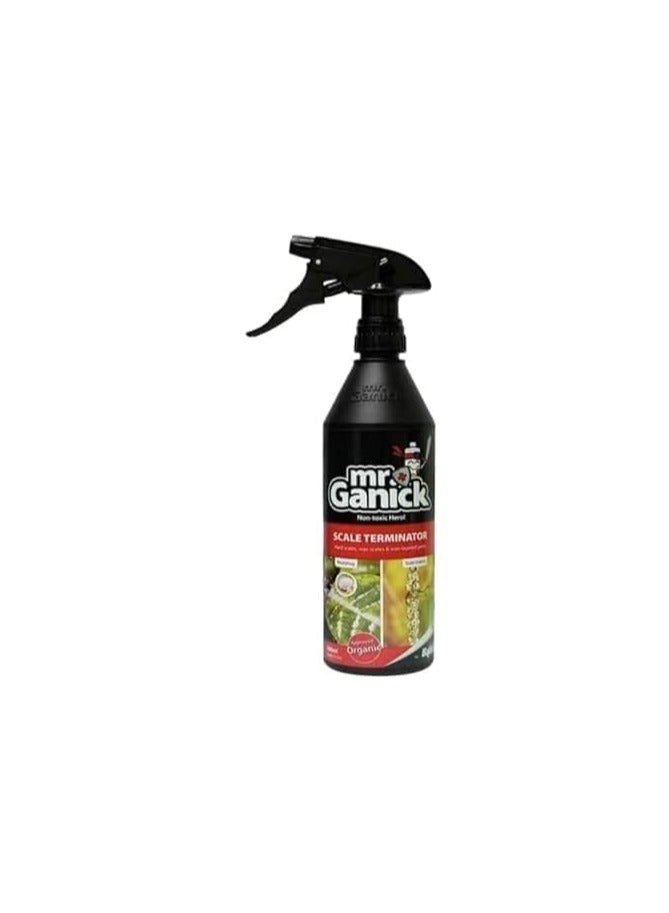 Generic Mr Ganick Organic Mealybug & Scale Spray 500ml – Natural Repellent for Indoor & Outdoor Plants | Safe, Plant Protection