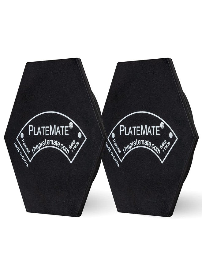 PlateMate Microload Pair 1 1/4 lb. Magnetic Hex Weights (2.5 lb. Set) - Image 1