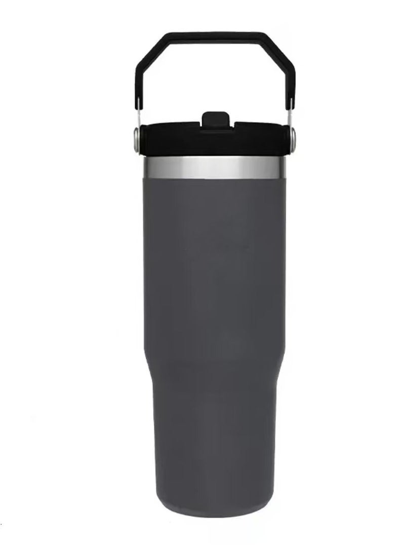 HEROCKX - HEROCKX IceFlow Stainless Steel Tumbler - Vacuum Insulated Water Bottle for Home, Office or Car Reusable Cup with Straw Leak Resistant Flip Cold for 12 Hours or Iced for 2 Days, 30oz - Image 1