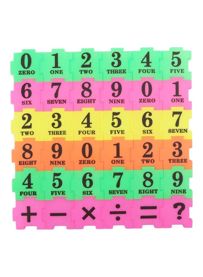 NIBEMINENT 36-Piece Number Symbol Jigsaw Puzzle Set - Image 1