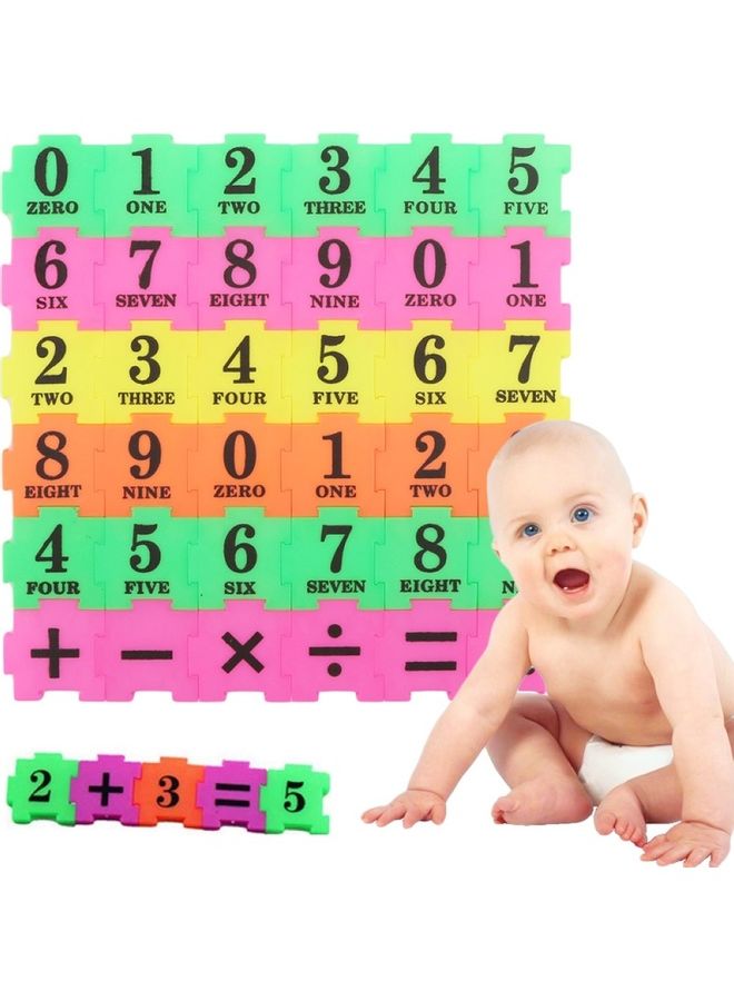 NIBEMINENT 36-Piece Number Symbol Jigsaw Puzzle Set - Image 2