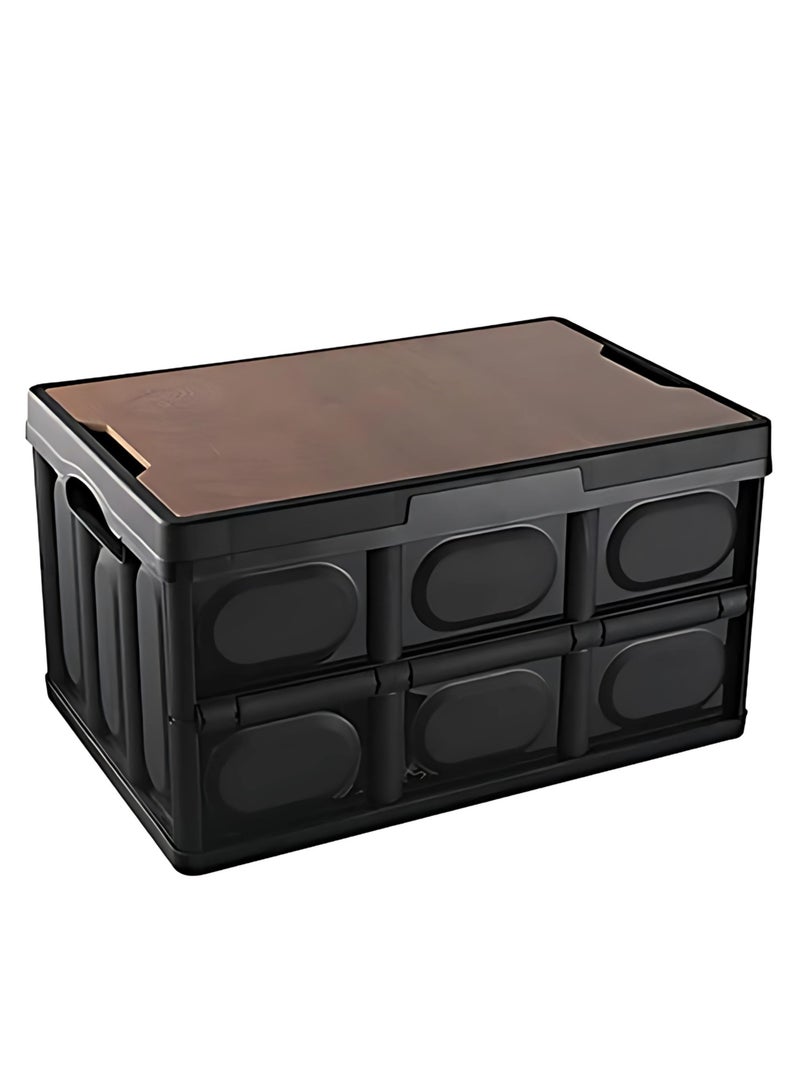 Outdoor Camping Storage Box with Flat Lid 30L - Image 1