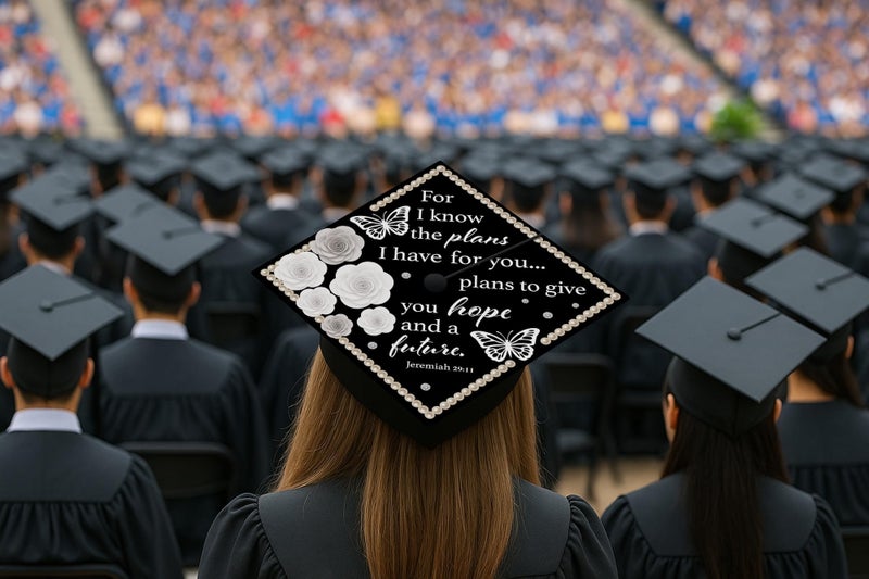 ADVANSYNC For I Know the Plans I Have for You 2 Graduation Cap Topper - Image 5