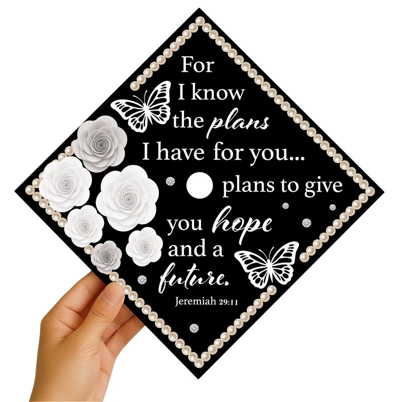 ADVANSYNC For I Know the Plans I Have for You 2 Graduation Cap Topper - Image 4
