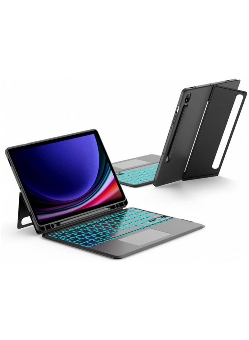 Protect Samsung Galaxy Tab S10 Lite / S10 FE Wireless Keyboard Case with Multi-Touch Trackpad | Backlit Bluetooth Keyboard Cover | Detachable Slim Protective Case by PROTECT | HL118A-10FE - Image 1