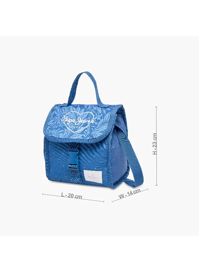 بيبي جينز Lunch/Cooler Bag-Coralie-1 Cmprt--Girls (Polyester) Blue \ 20X23X14